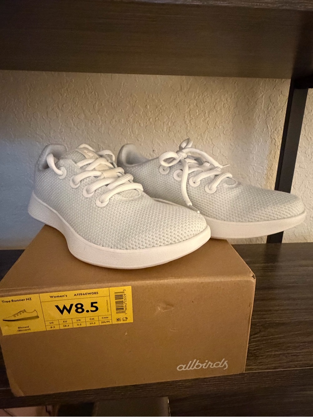 Allbirds Women's Light Gray Tree Runners - W8.5